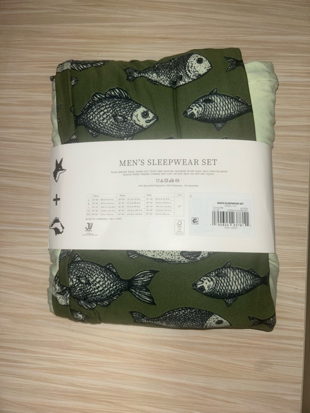 Fox + Badger Men's Short Sleeve Top and Pajama Pants Sleep Set, 2-Piece - Picture 6 of 6